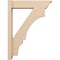 Ekena Millwork 6-in W x 24-in D x 32-in H Balboa Trad Rough Cedar Woodgrain TimberThane Outlooker, Primed Tan OUTUR060X24X32BOA04RCPR - alternate 3